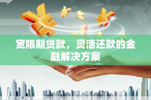 大埤宽限期贷款，灵活还款的金融解决方案