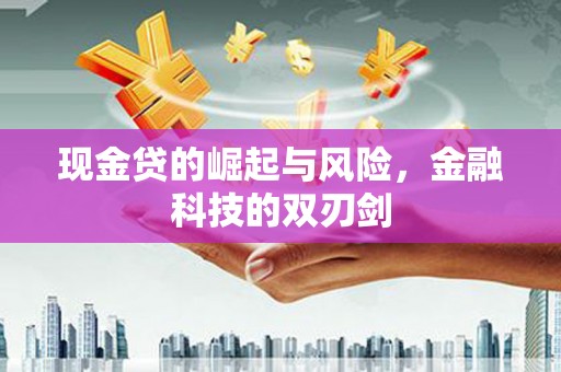 大埤现金贷的崛起与风险，金融科技的双刃剑