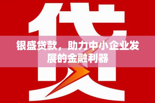 大埤银盛贷款，助力中小企业发展的金融利器