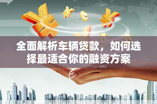 大埤全面解析车辆贷款，如何选择最适合你的融资方案