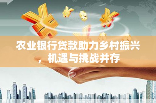 大埤农业银行贷款助力乡村振兴，机遇与挑战并存