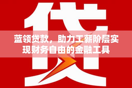 大埤蓝领贷款，助力工薪阶层实现财务自由的金融工具